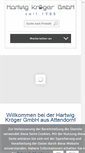 Mobile Screenshot of hartwig-kroeger.com